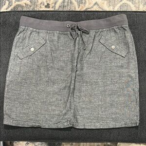 Gray Women's Linen Skirt